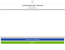 Tablet Screenshot of levelrestaurantbar.com